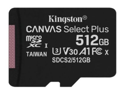  Зображення карта пам'яті 512GB microSDXC Canvas Select Plus 1 00R A1 C10 Single Pack w/o Adapter SDCS2/512GBSP 
